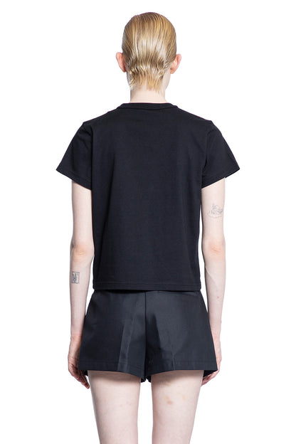 ALEXANDER WANG WOMAN BLACK T-SHIRTS & TANK TOPS