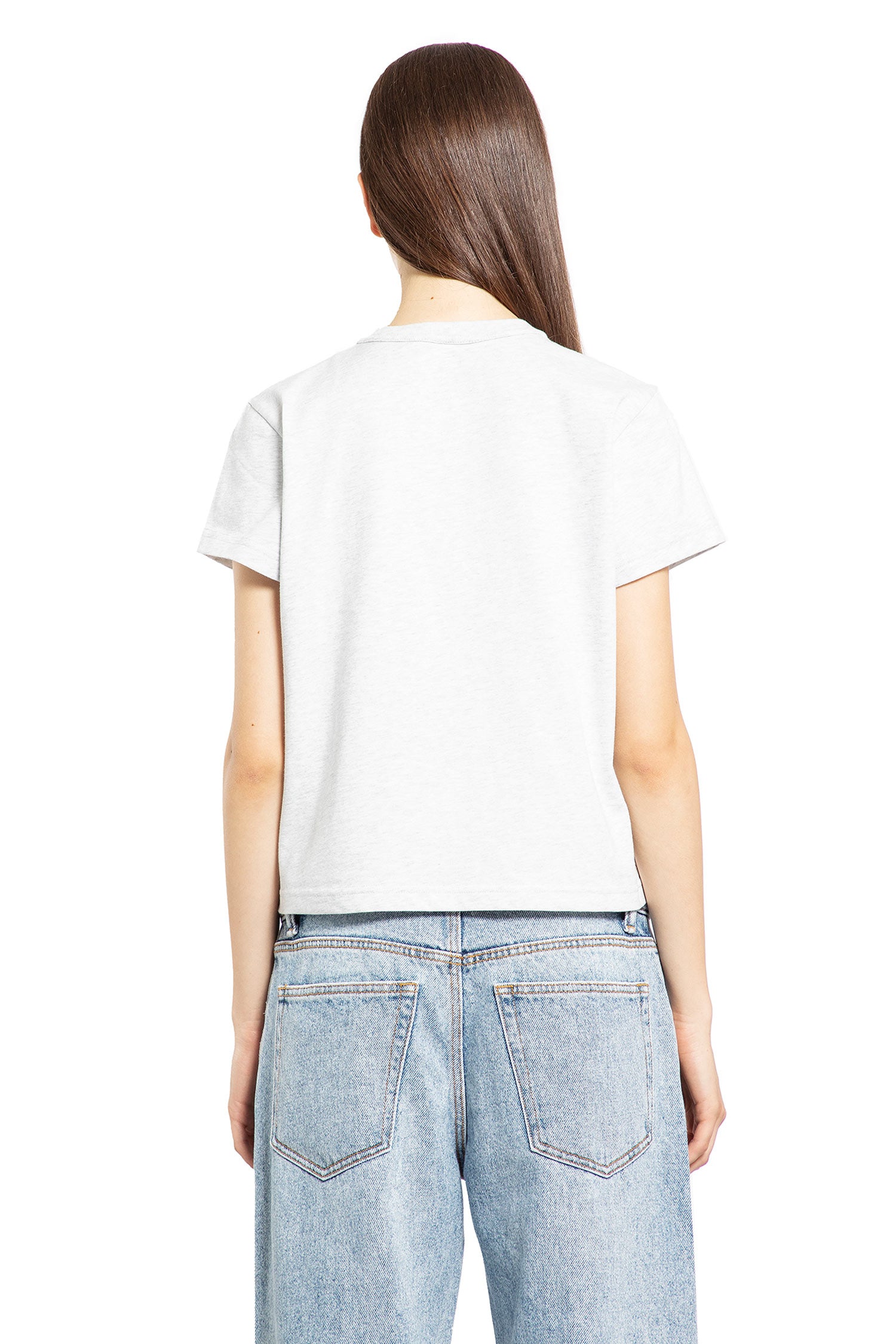 ALEXANDER WANG WOMAN GREY T-SHIRTS