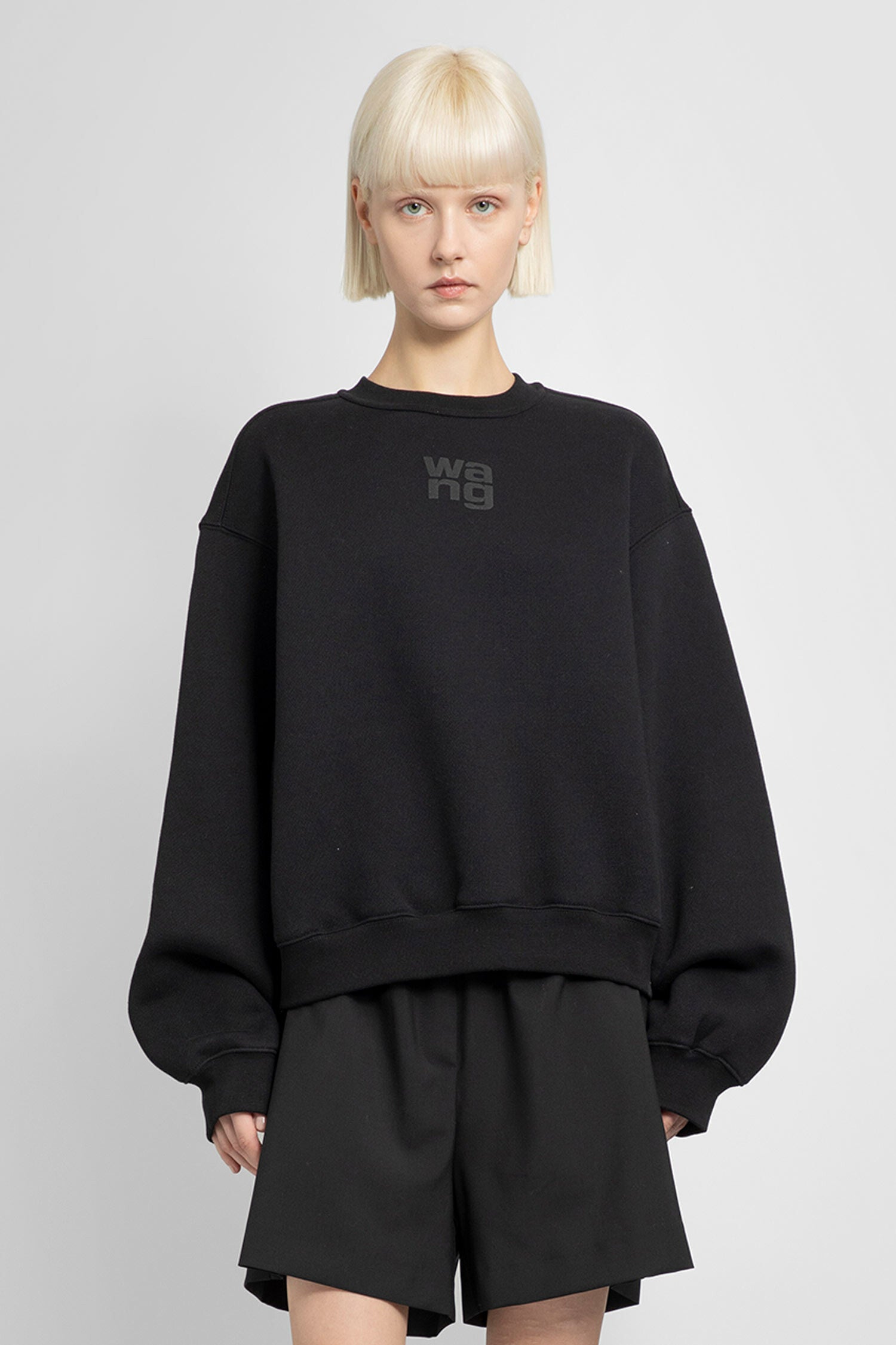 ALEXANDER WANG WOMAN BLACK SWEATSHIRTS