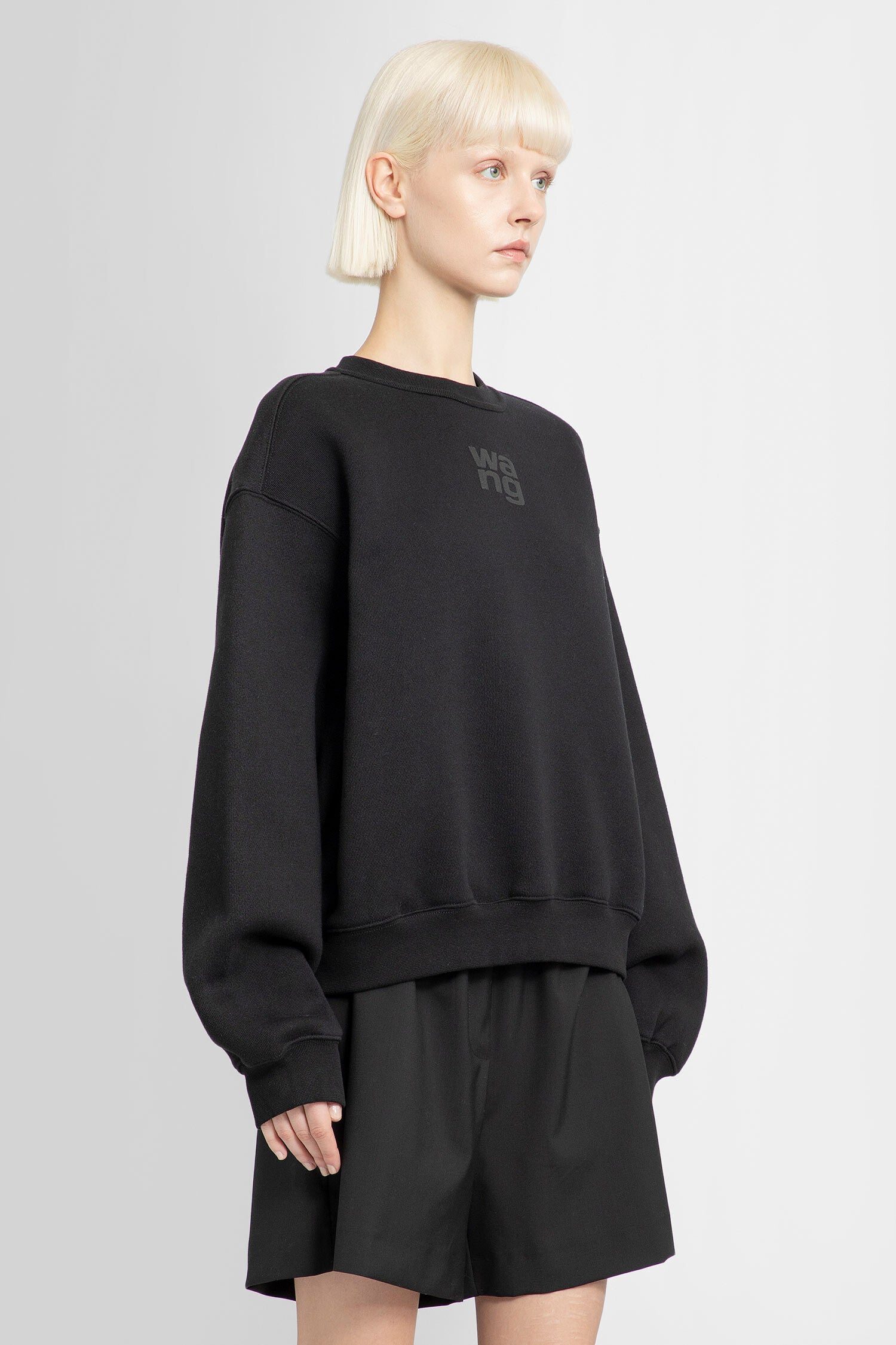 ALEXANDER WANG WOMAN BLACK SWEATSHIRTS - ALEXANDER WANG