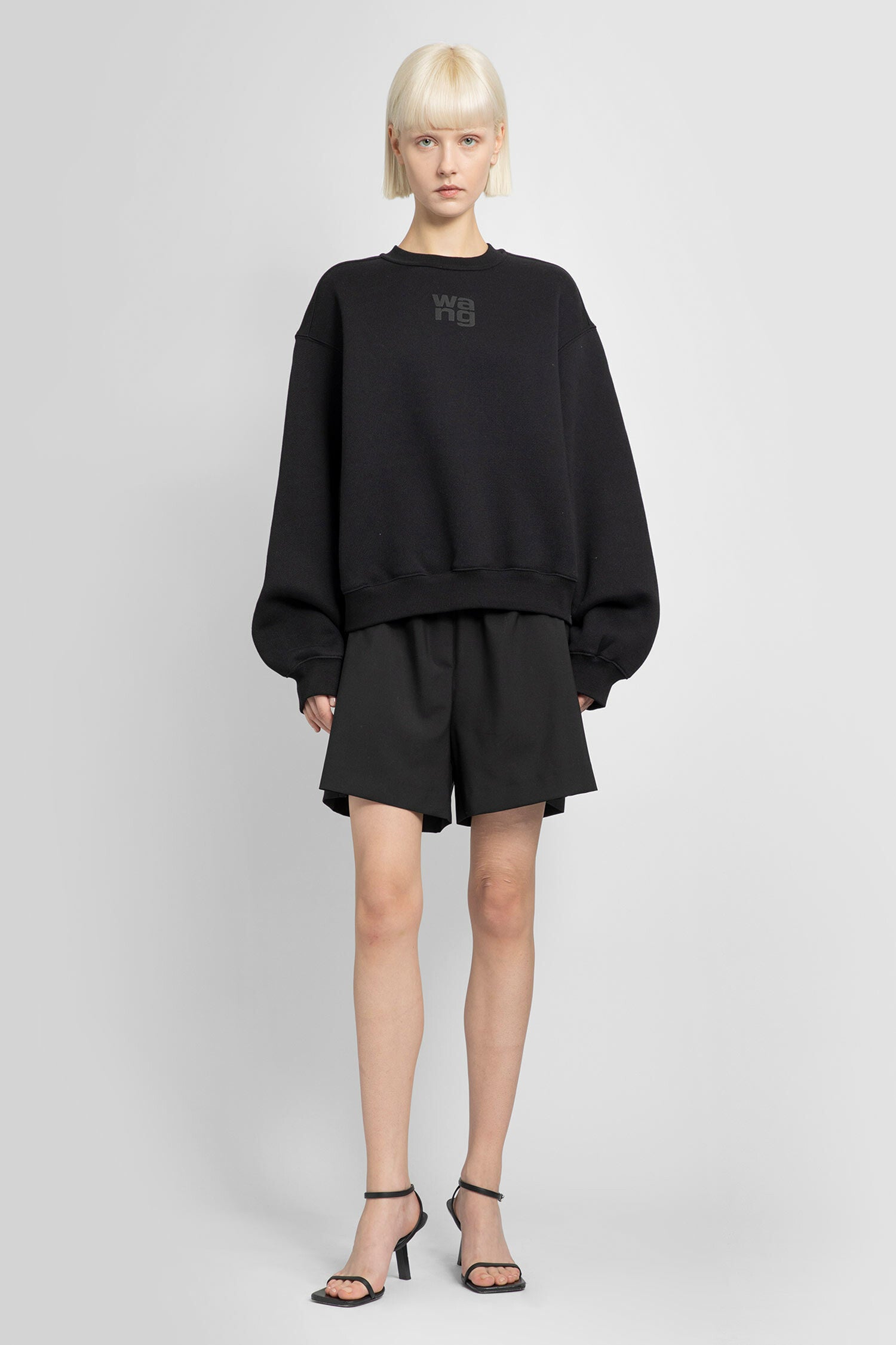 ALEXANDER WANG WOMAN BLACK SWEATSHIRTS