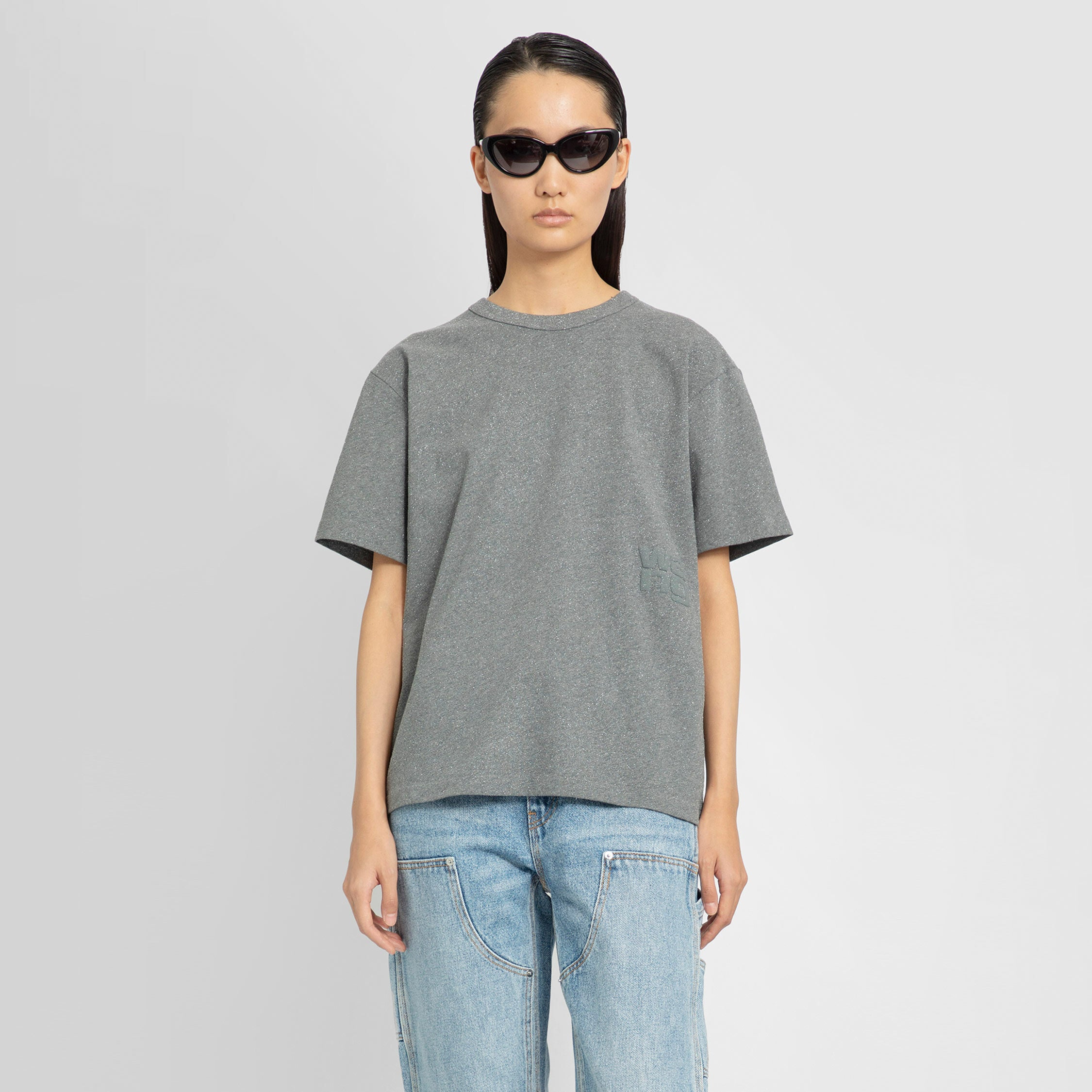 ALEXANDER WANG: t-shirt for woman - Grey  Alexander Wang t-shirt  UCC1241698 online at