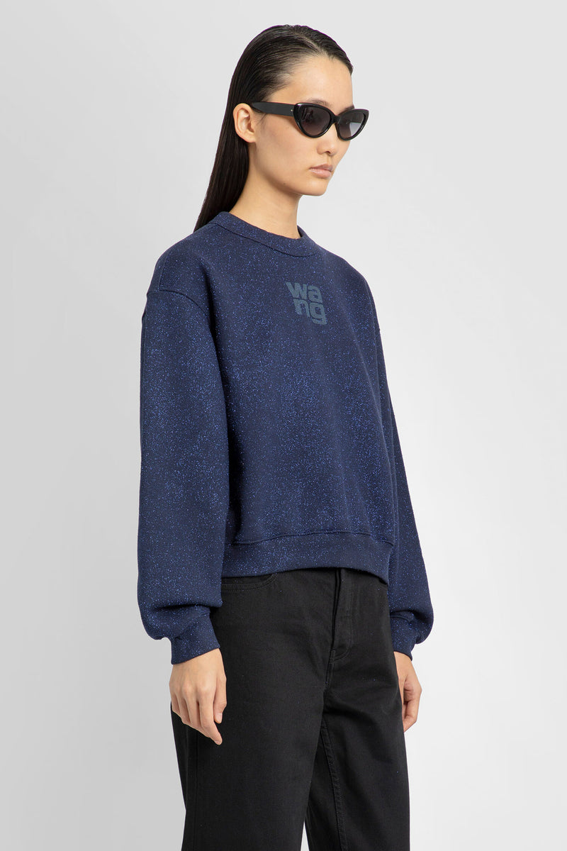 ALEXANDER WANG WOMAN BLUE SWEATSHIRTS ALEXANDER WANG