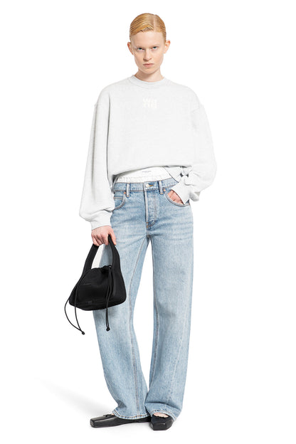 ALEXANDER WANG WOMAN GREY SWEATSHIRTS