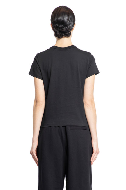 ALEXANDER WANG WOMAN BLACK T-SHIRTS & TANK TOPS