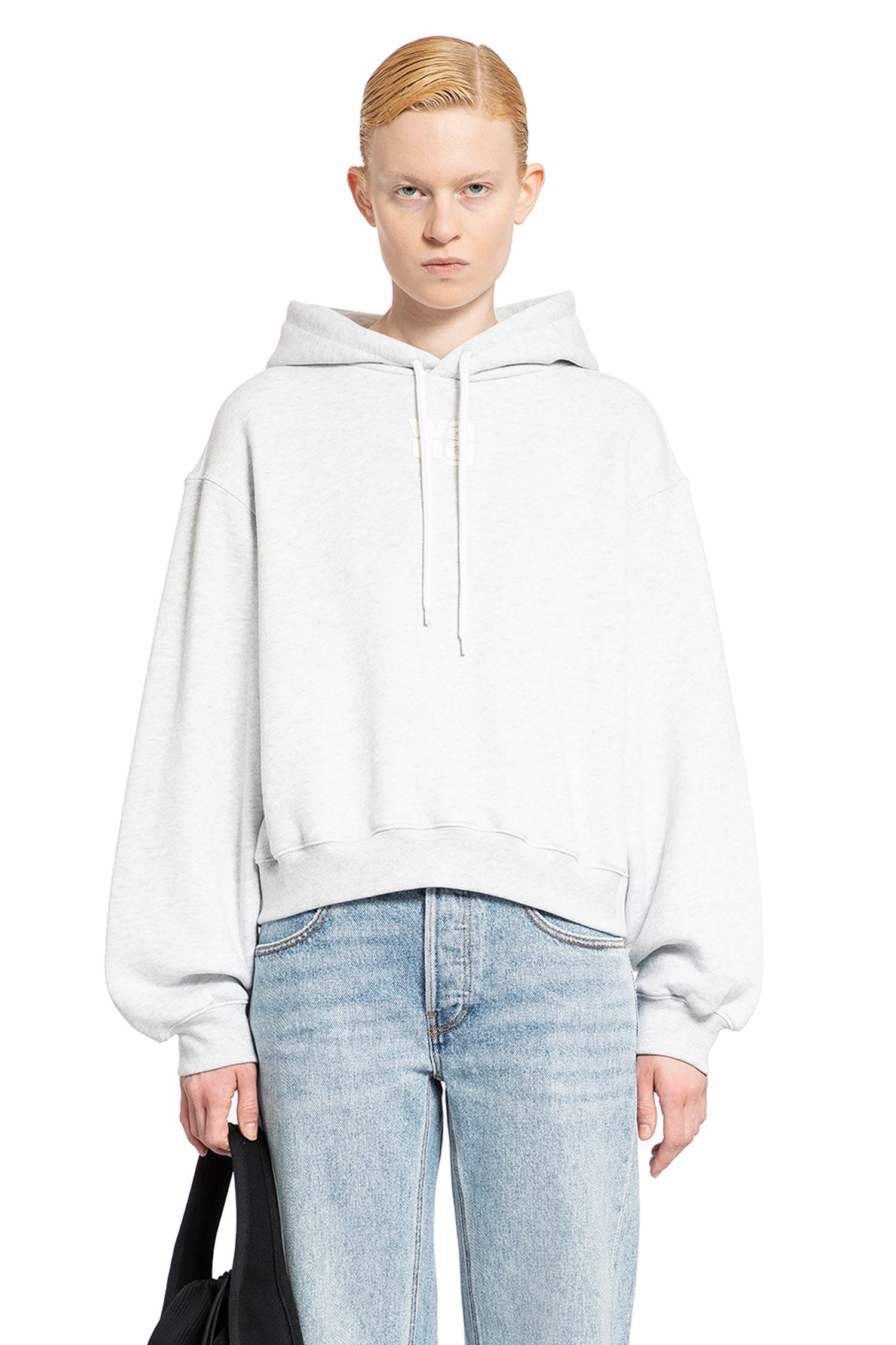 ALEXANDER WANG WOMAN GREY SWEATSHIRTS