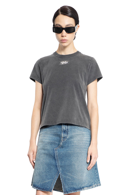 ALEXANDER WANG WOMAN GREY T-SHIRTS & TANK TOPS