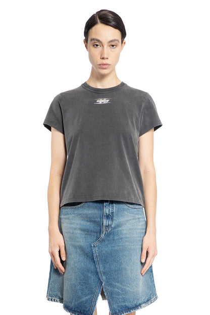 ALEXANDER WANG WOMAN GREY T-SHIRTS & TANK TOPS