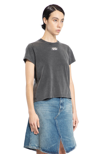 ALEXANDER WANG WOMAN GREY T-SHIRTS & TANK TOPS