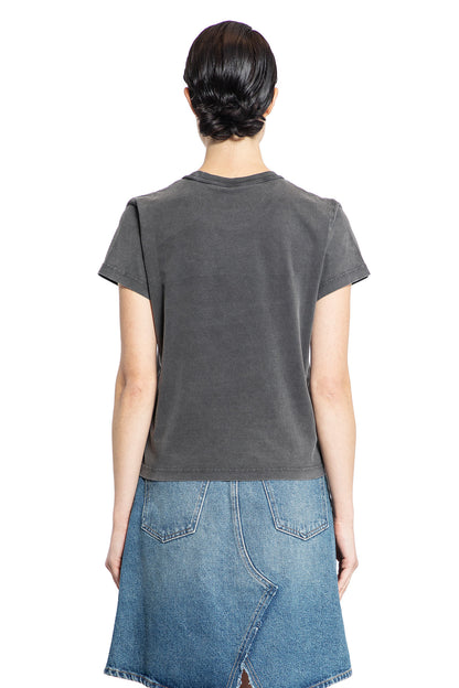 ALEXANDER WANG WOMAN GREY T-SHIRTS & TANK TOPS