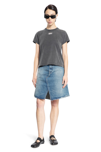 ALEXANDER WANG WOMAN GREY T-SHIRTS & TANK TOPS