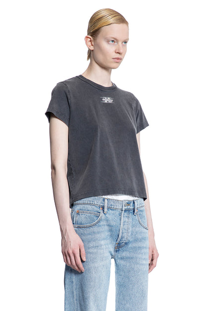 ALEXANDER WANG WOMAN GREY T-SHIRTS & TANK TOPS