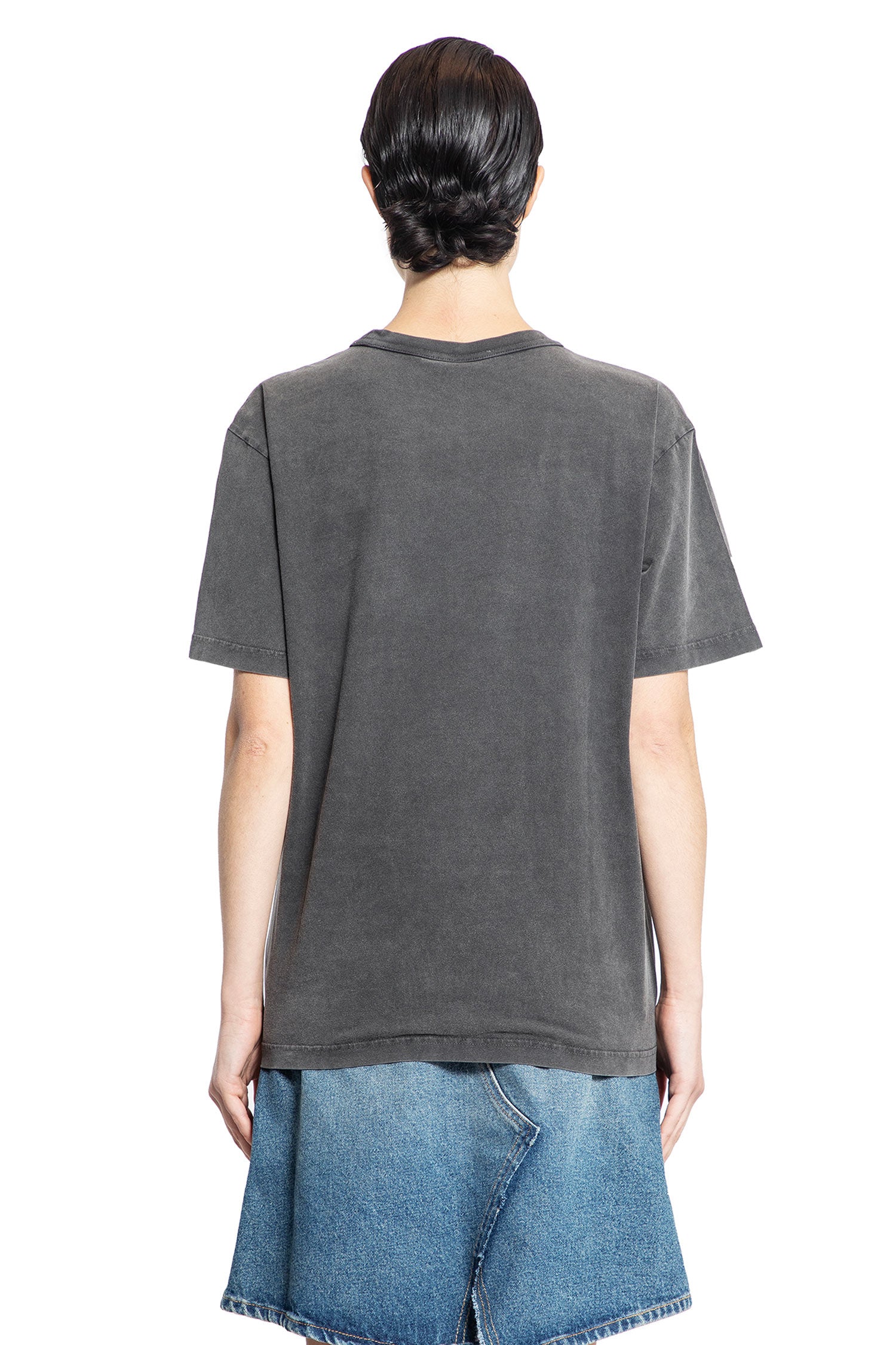 ALEXANDER WANG WOMAN GREY T-SHIRTS & TANK TOPS