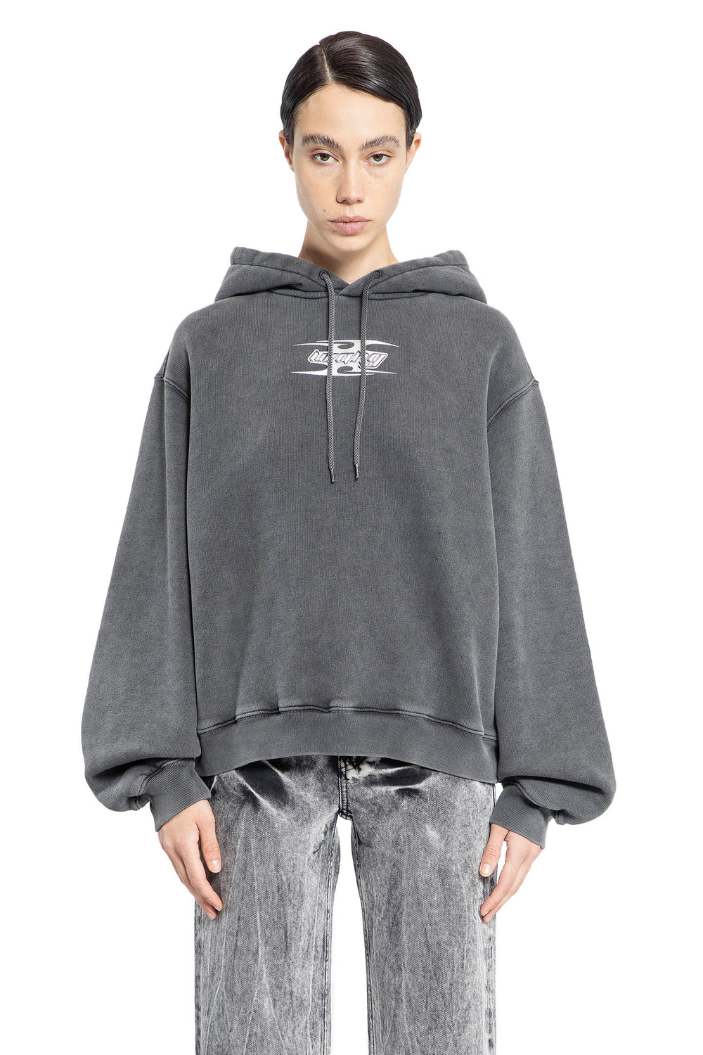 ALEXANDER WANG WOMAN GREY SWEATSHIRTS