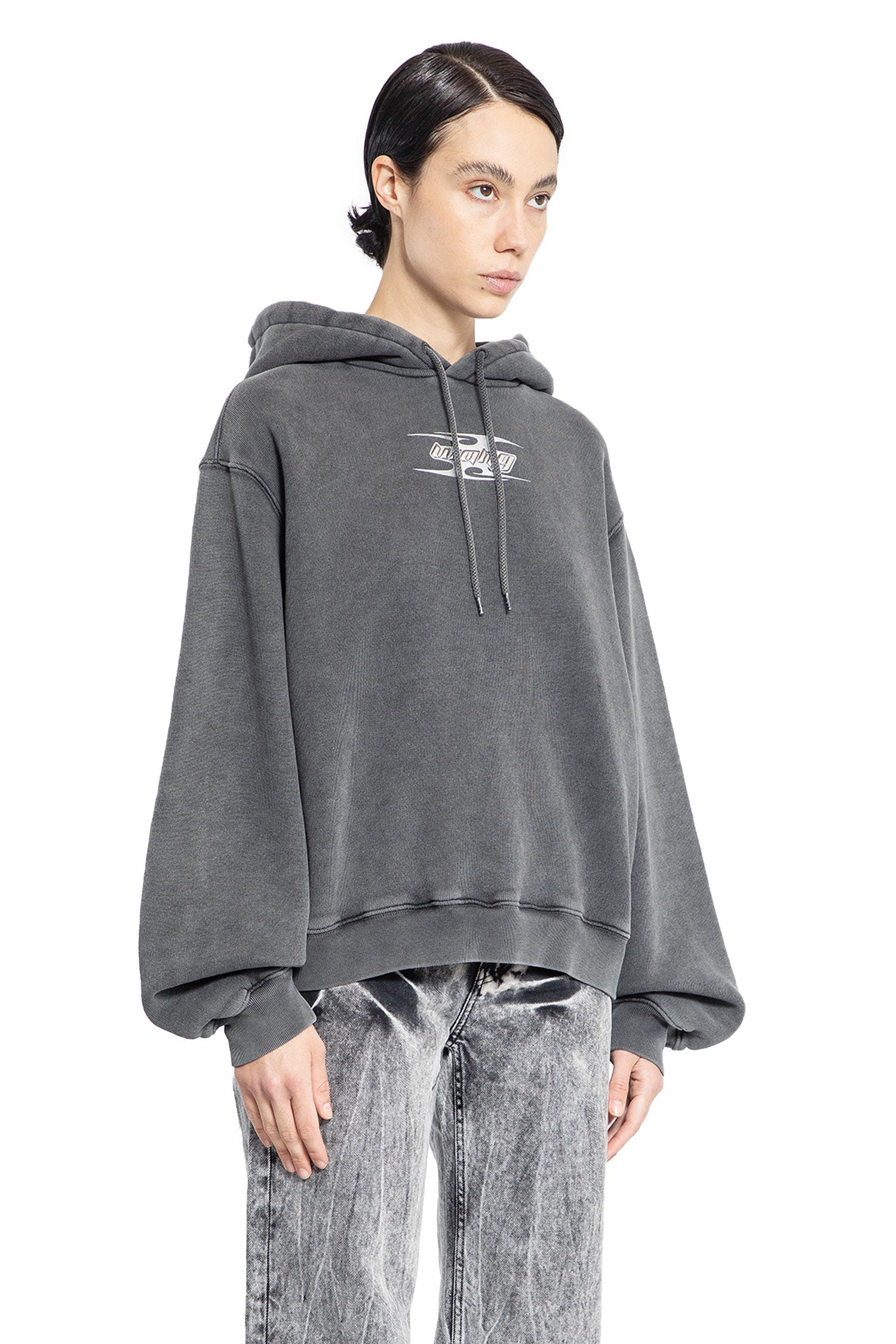 ALEXANDER WANG WOMAN GREY SWEATSHIRTS