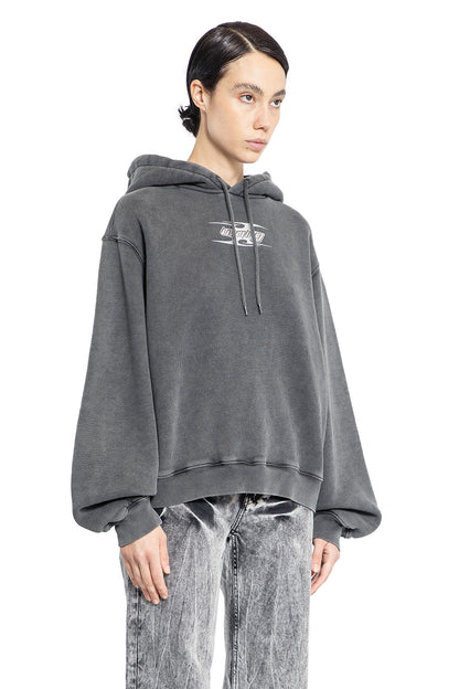 ALEXANDER WANG WOMAN GREY SWEATSHIRTS