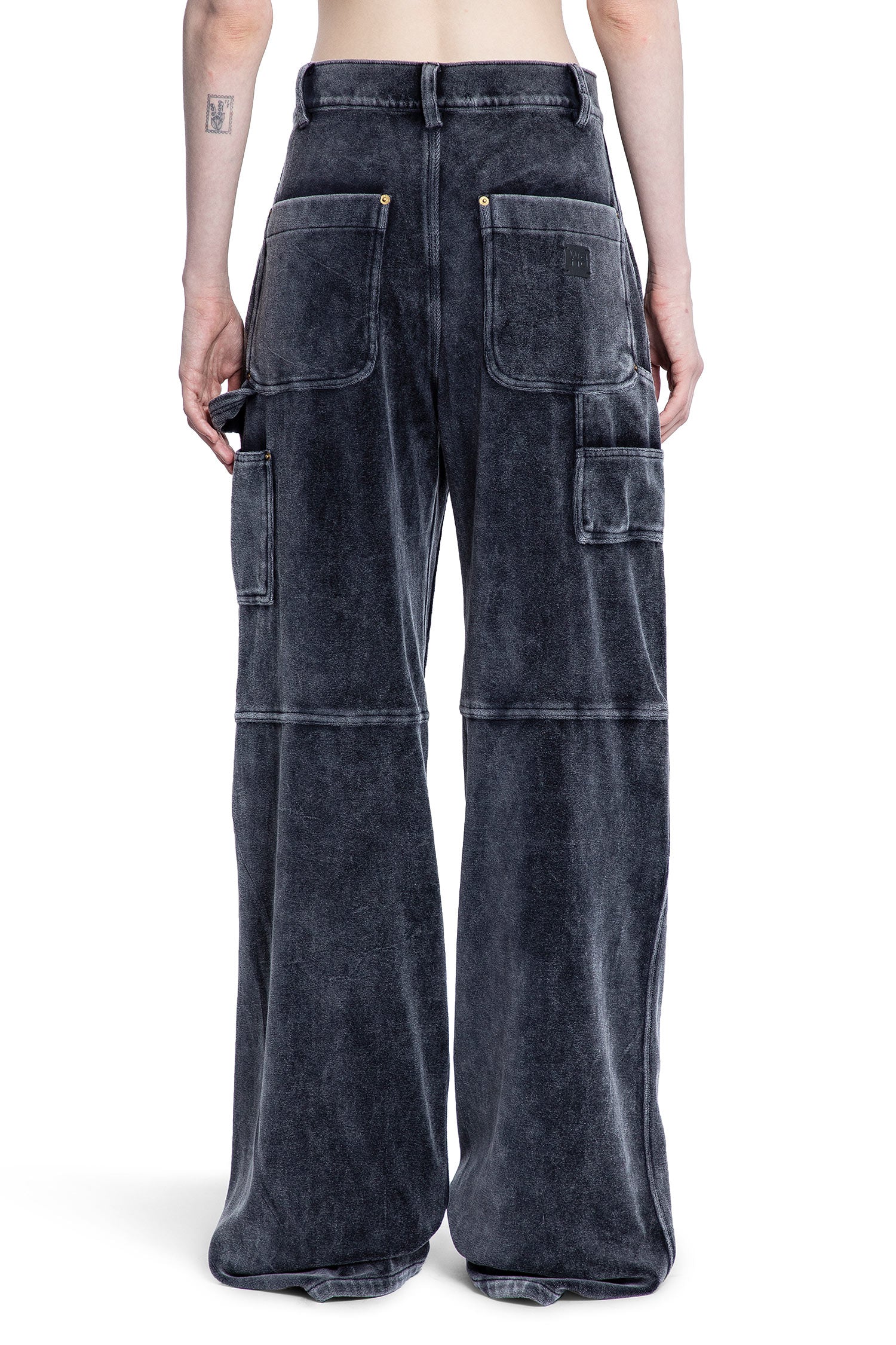 ALEXANDER WANG WOMAN GREY TROUSERS