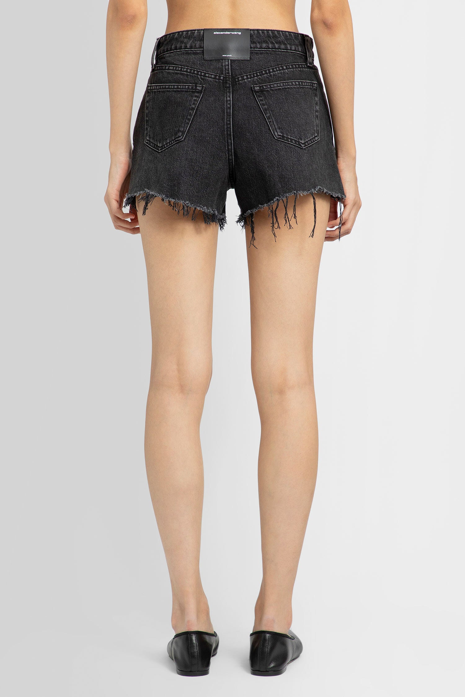 ALEXANDER WANG WOMAN GREY SHORTS