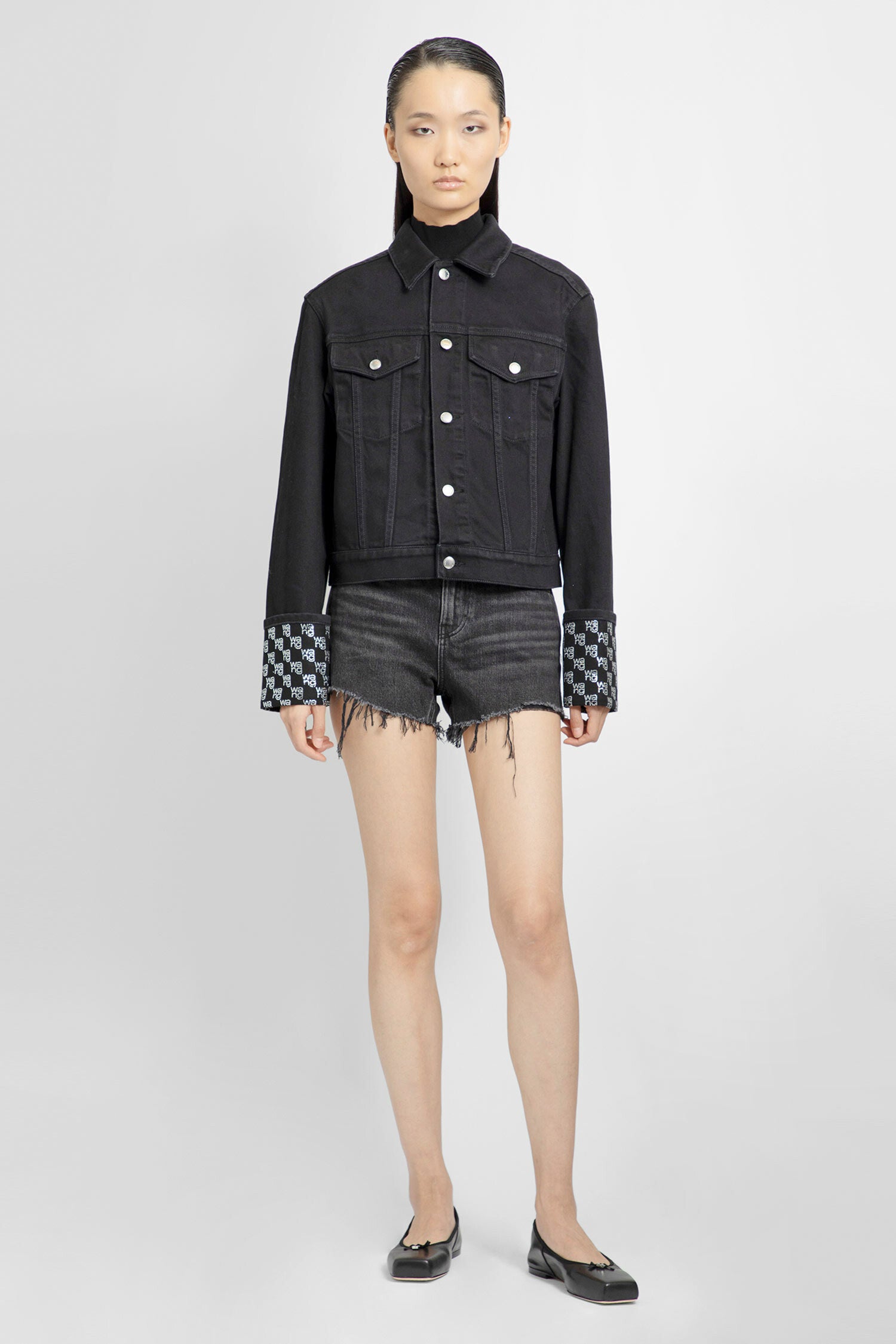 ALEXANDER WANG WOMAN GREY SHORTS