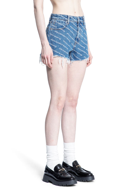 ALEXANDER WANG WOMAN BLUE SHORTS