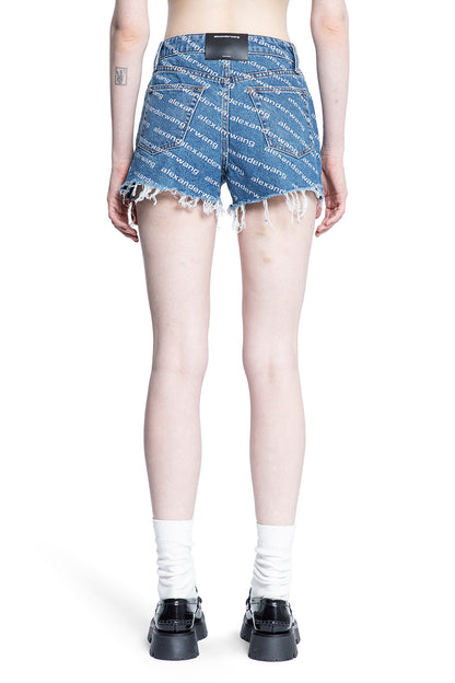 ALEXANDER WANG WOMAN BLUE SHORTS