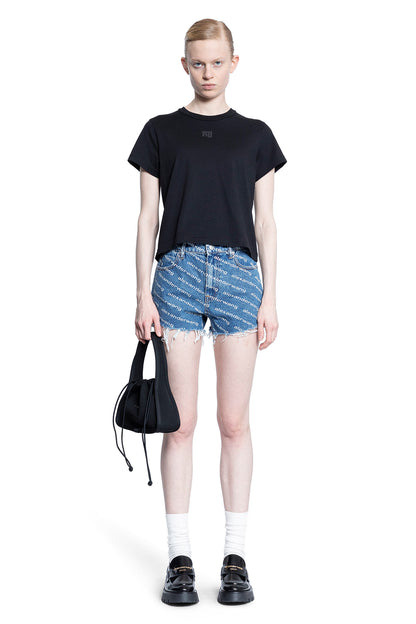 ALEXANDER WANG WOMAN BLUE SHORTS