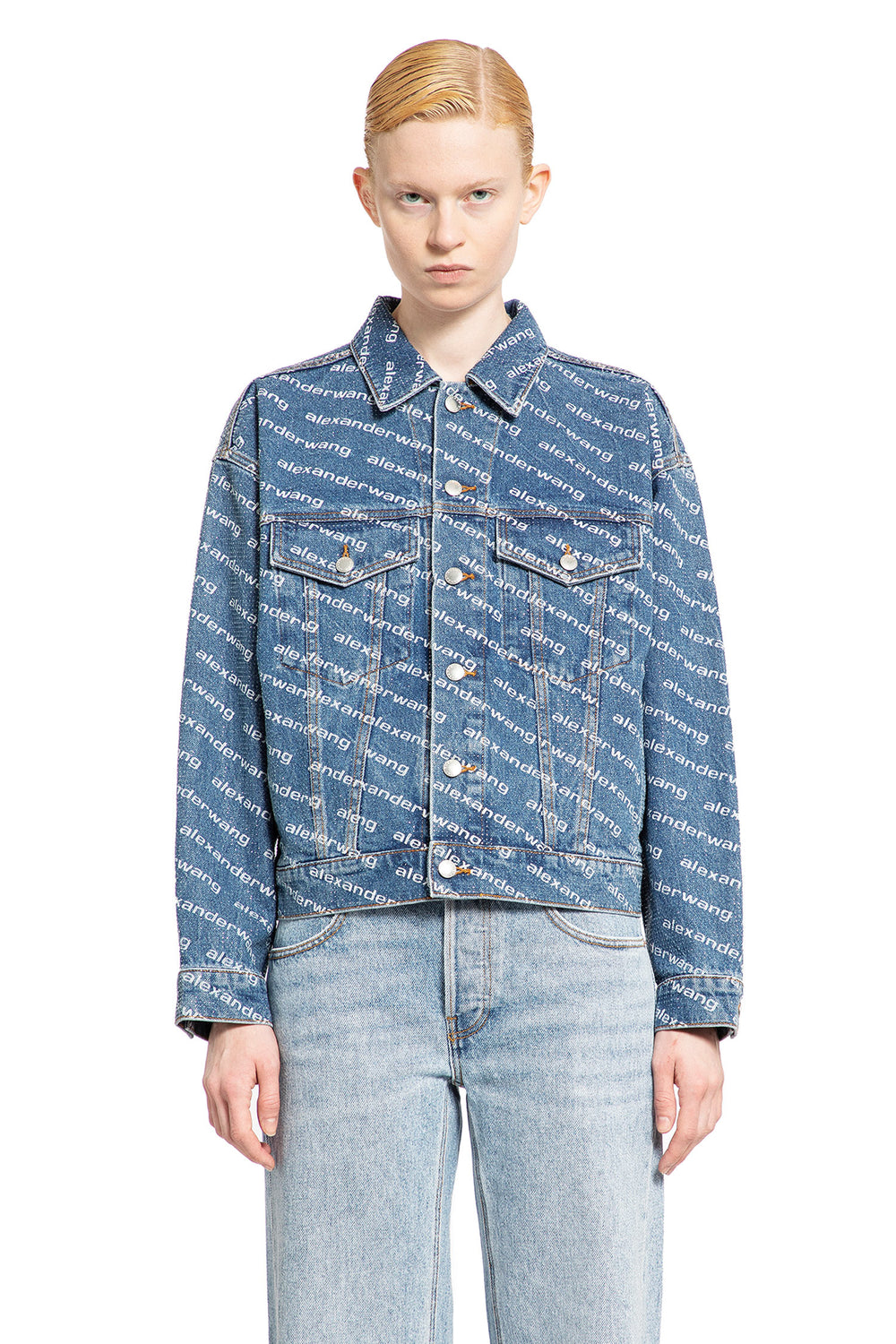 ALEXANDER WANG WOMAN BLUE JACKETS