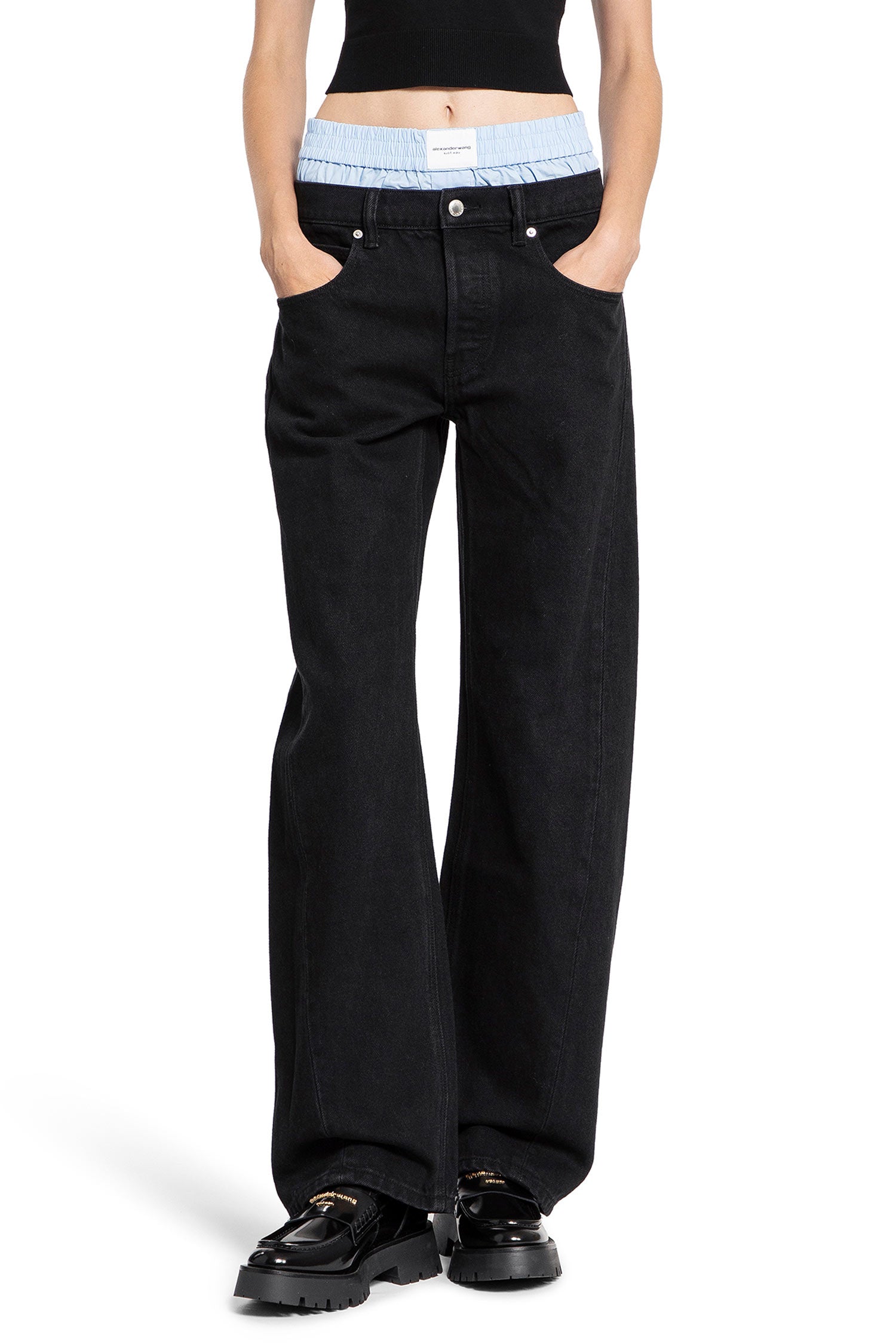 ALEXANDER WANG WOMAN BLACK JEANS