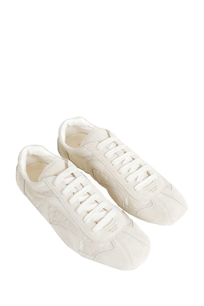 Mesh and Suede Sneakers