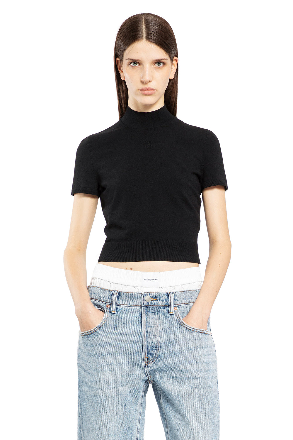 ALEXANDER WANG WOMAN BLACK TOPS