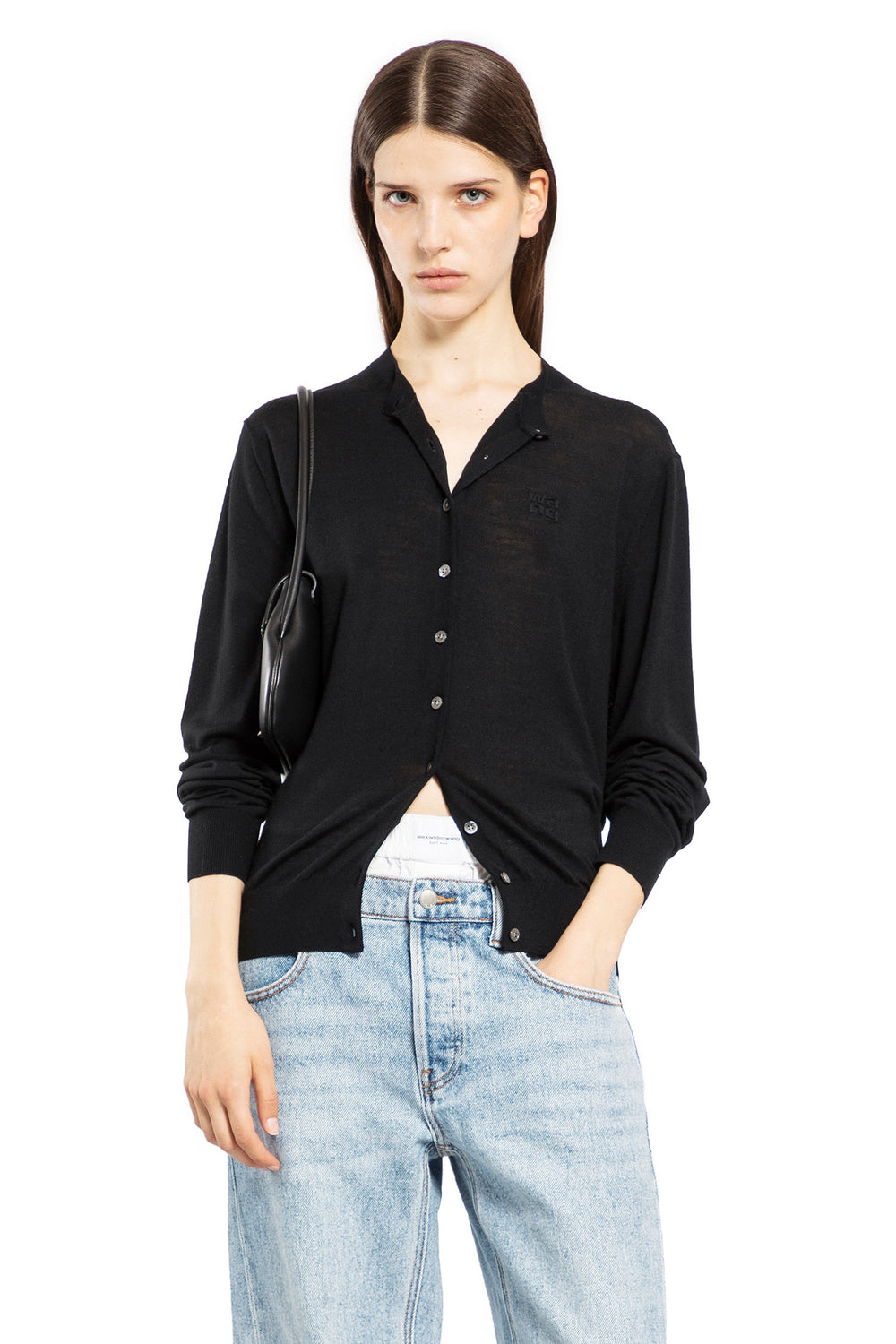 ALEXANDER WANG WOMAN BLACK KNITWEAR