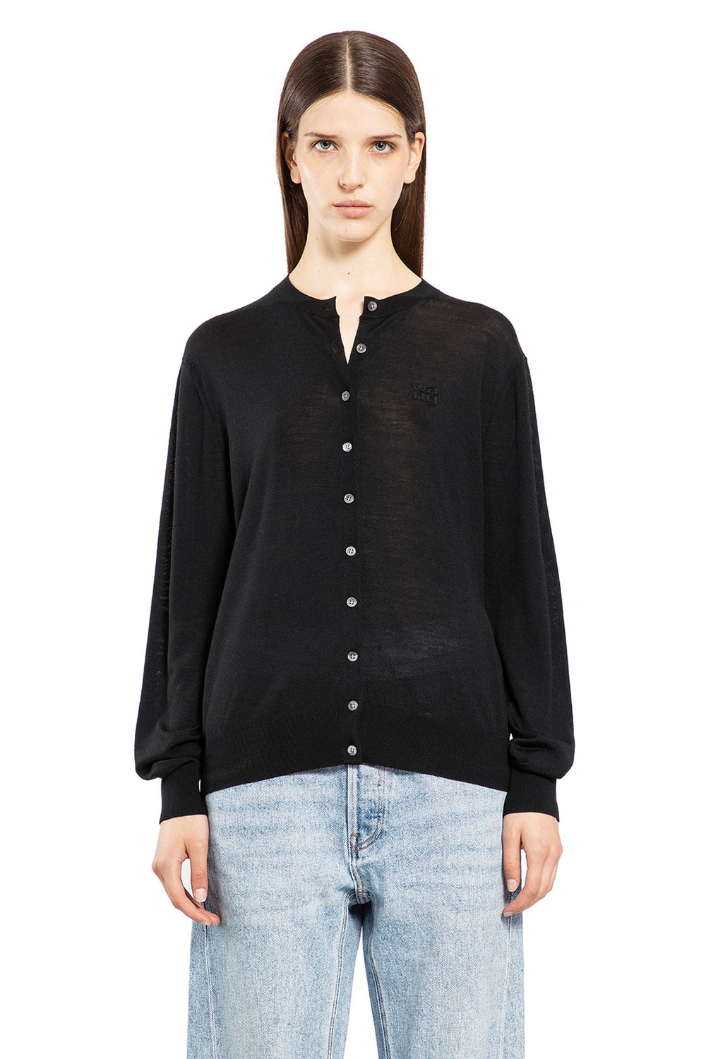 ALEXANDER WANG WOMAN BLACK KNITWEAR