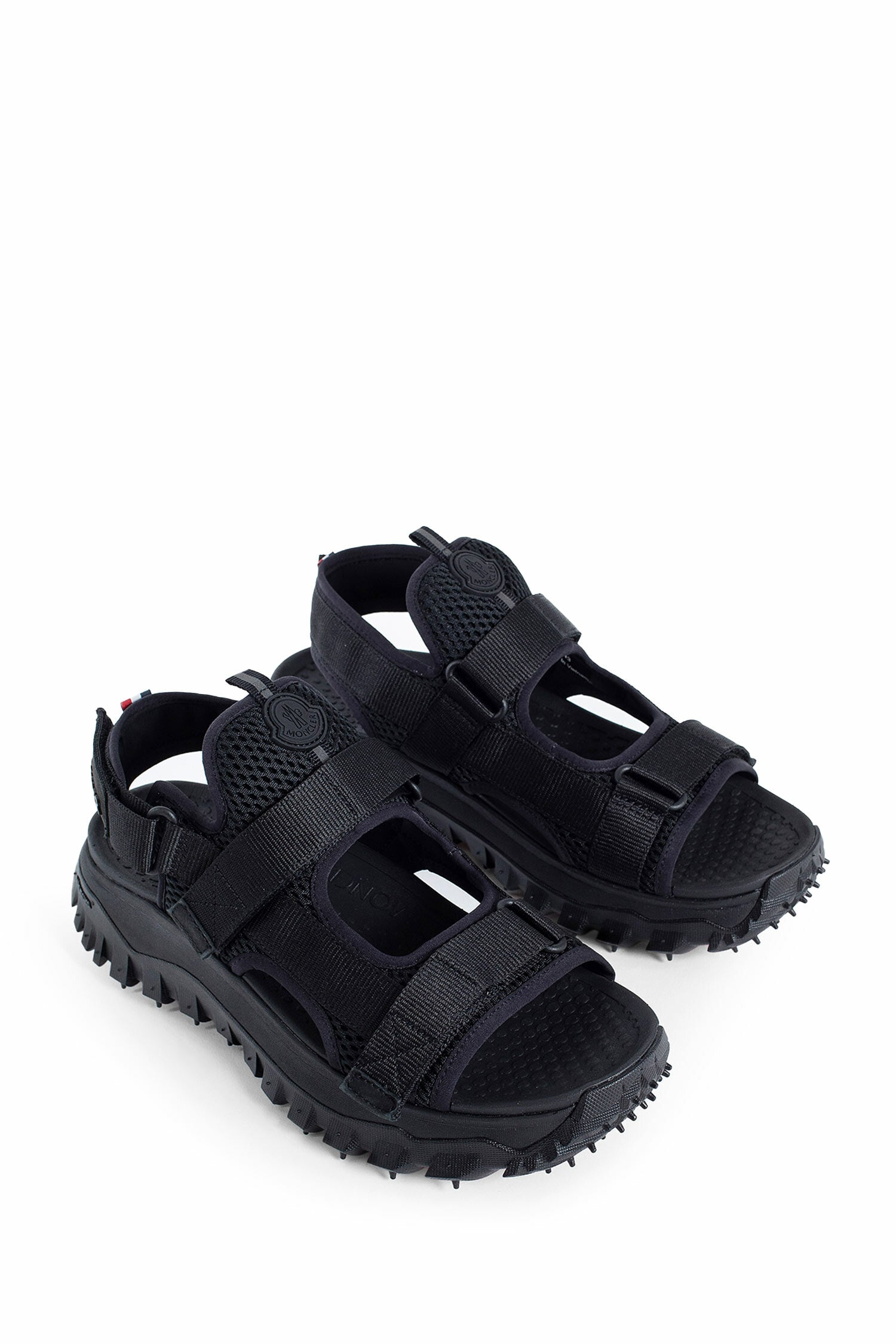 MONCLER MAN BLACK SANDALS