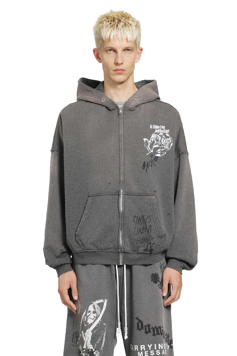 
              PALY HOLLYWOOD Carrying the Message Zip-Up Hoodie man
            