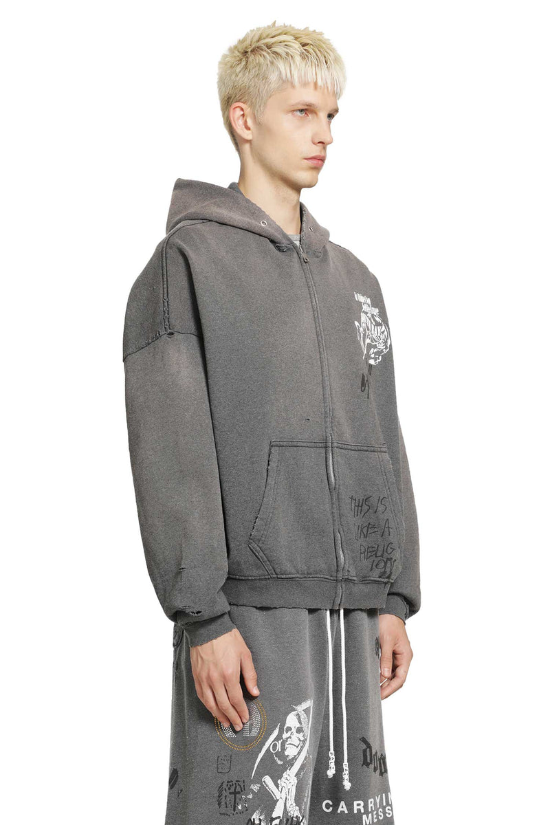 PALY HOLLYWOOD Carrying the Message Zip-Up Hoodie man
