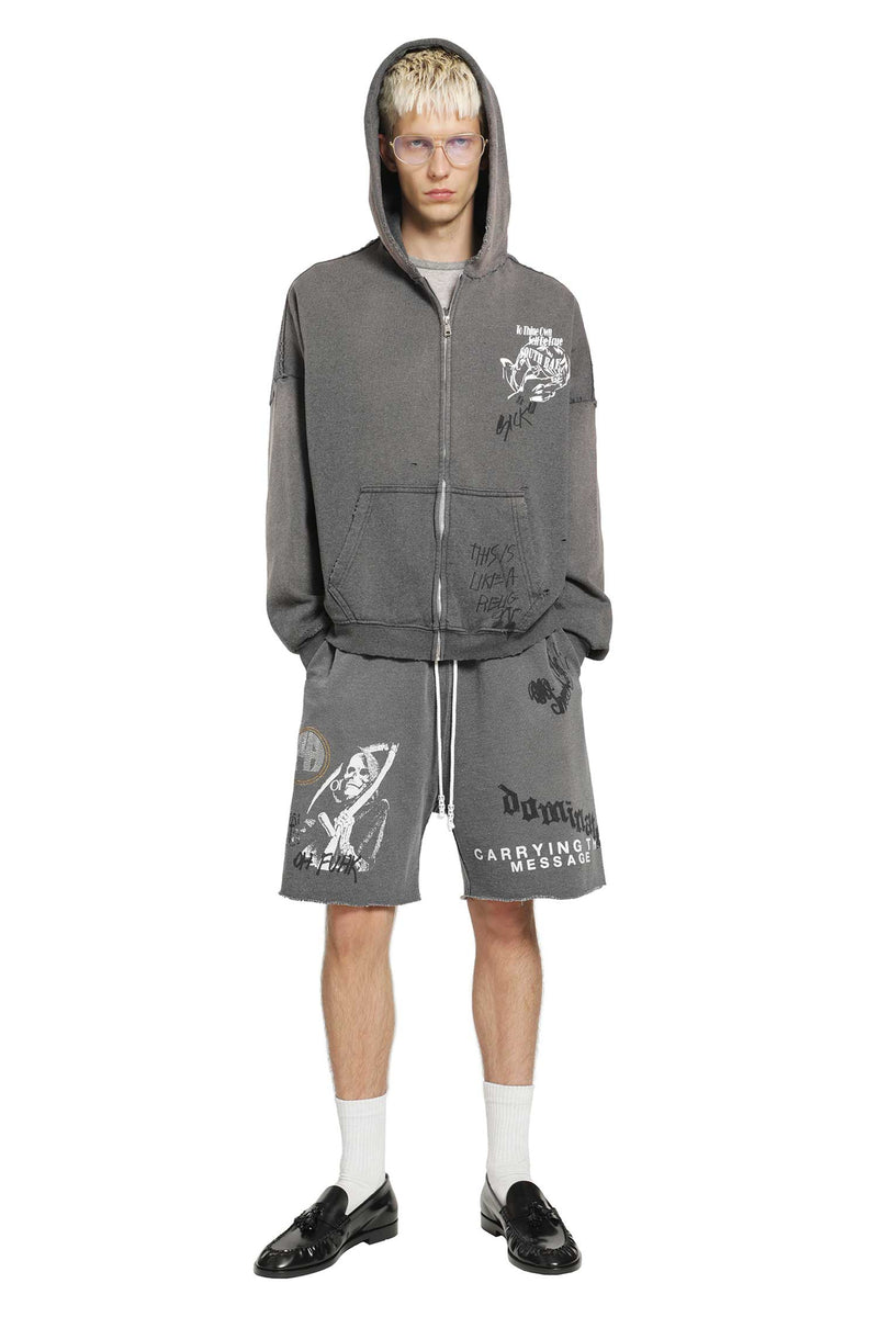 PALY HOLLYWOOD Carrying the Message Zip-Up Hoodie man