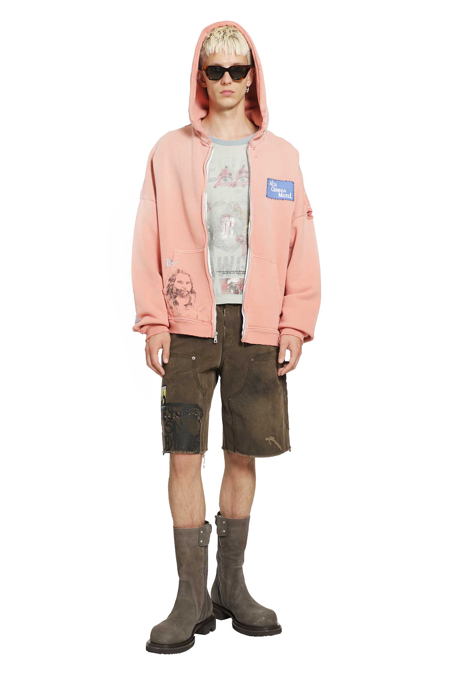 PALY HOLLYWOOD Alta Cienega Zip-Up Hoodie man