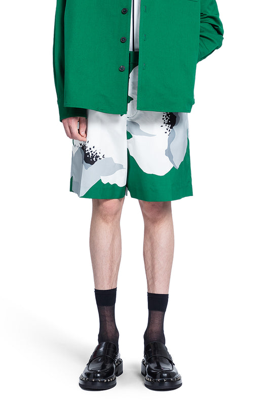 VALENTINO MAN GREEN SHORTS & SKIRTS