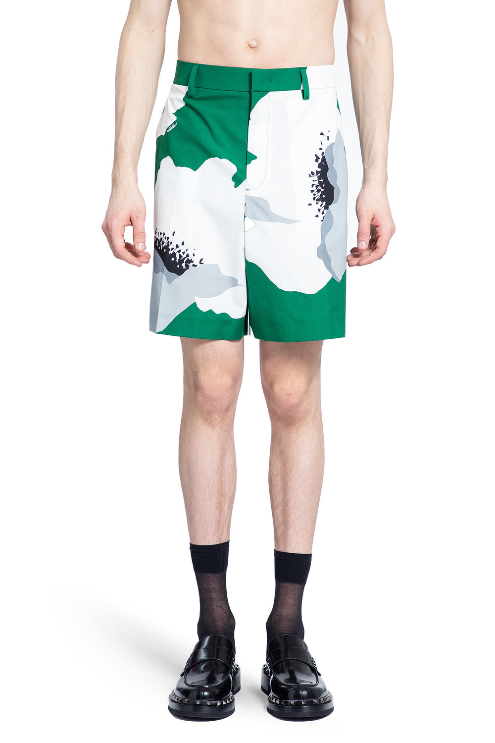 VALENTINO MAN GREEN SHORTS & SKIRTS