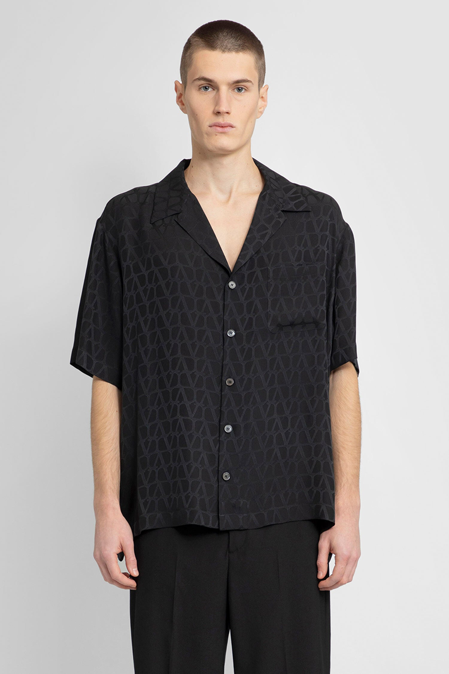 VALENTINO MAN BLACK SHIRTS