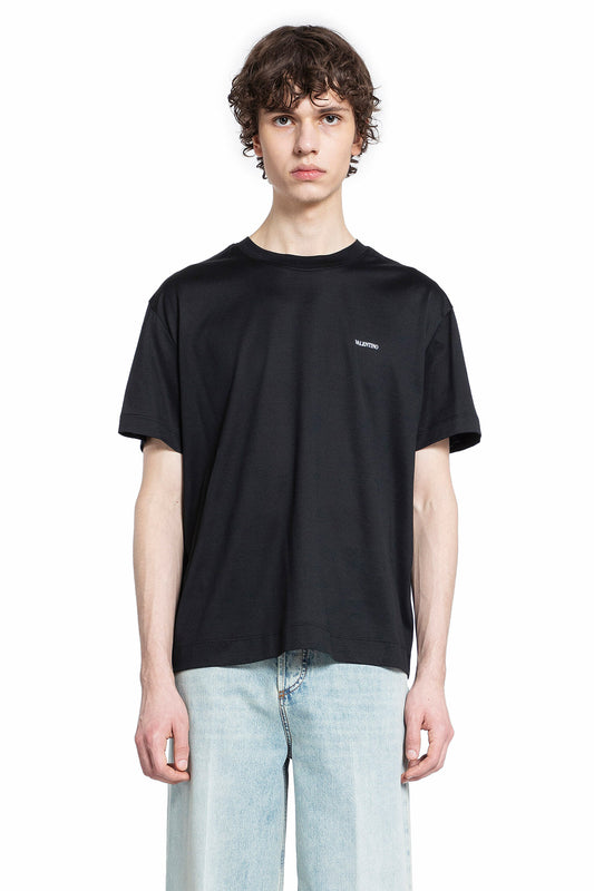 VALENTINO MAN BLACK T-SHIRTS & TANK TOPS