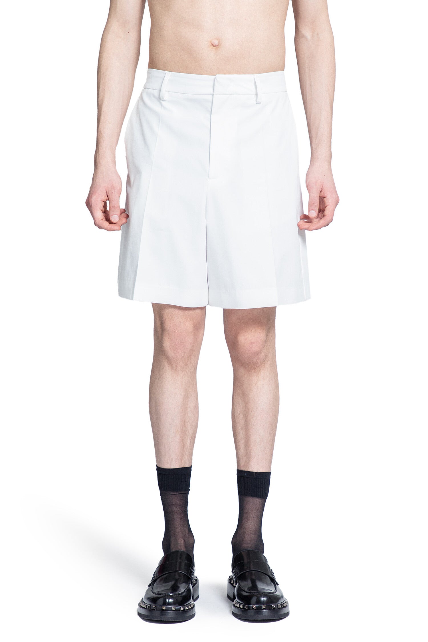 VALENTINO MAN WHITE SHORTS & SKIRTS