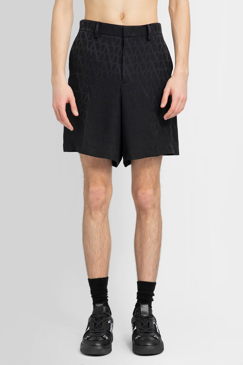 VALENTINO MAN BLACK SHORTS & SKIRTS