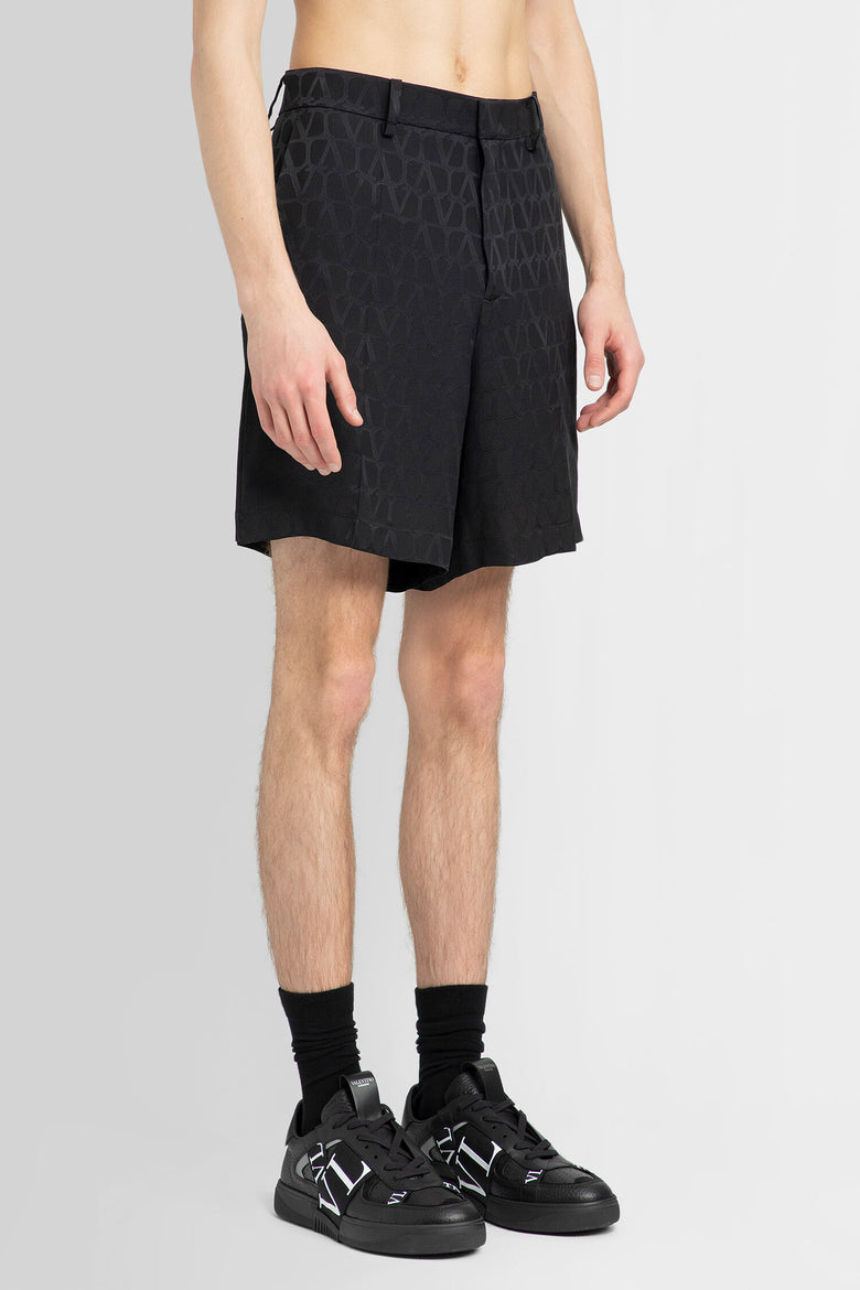 VALENTINO MAN BLACK SHORTS & SKIRTS