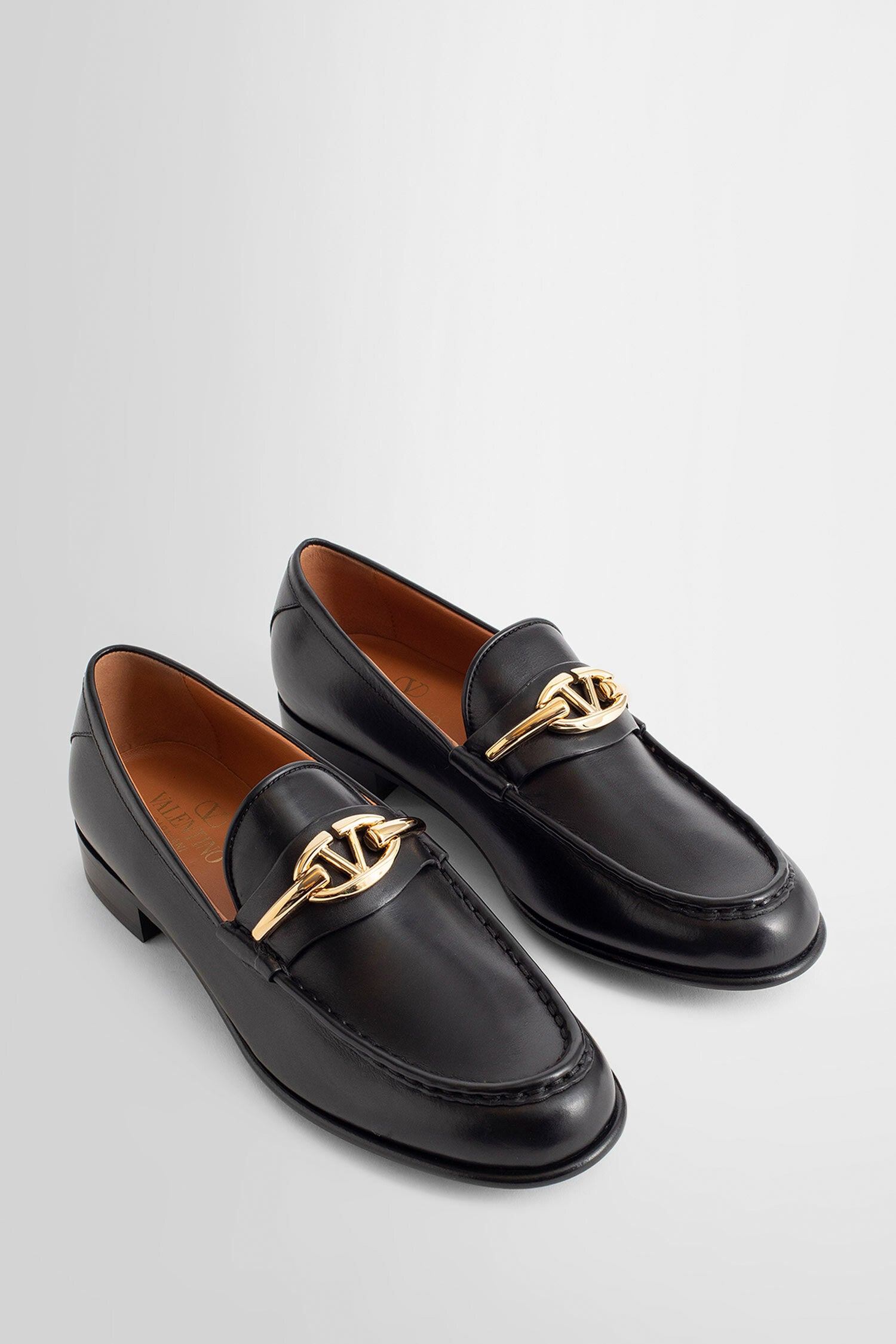 VALENTINO WOMAN BLACK LOAFERS