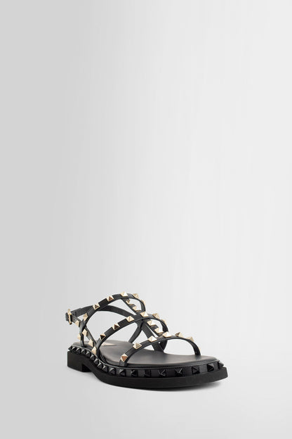 VALENTINO WOMAN BLACK SANDALS & SLIDES