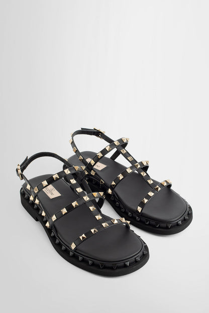 VALENTINO WOMAN BLACK SANDALS & SLIDES