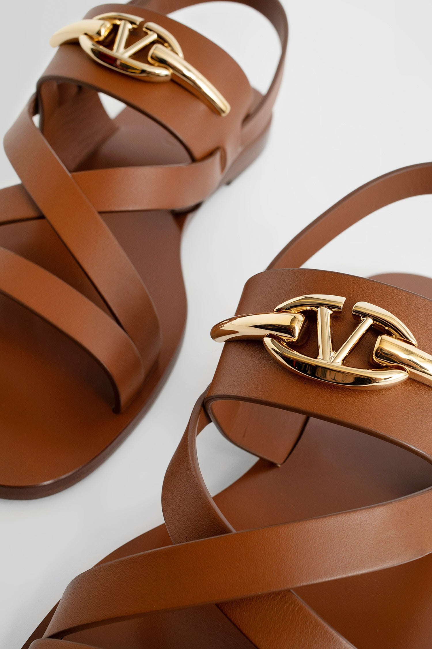 VALENTINO WOMAN BROWN SANDALS