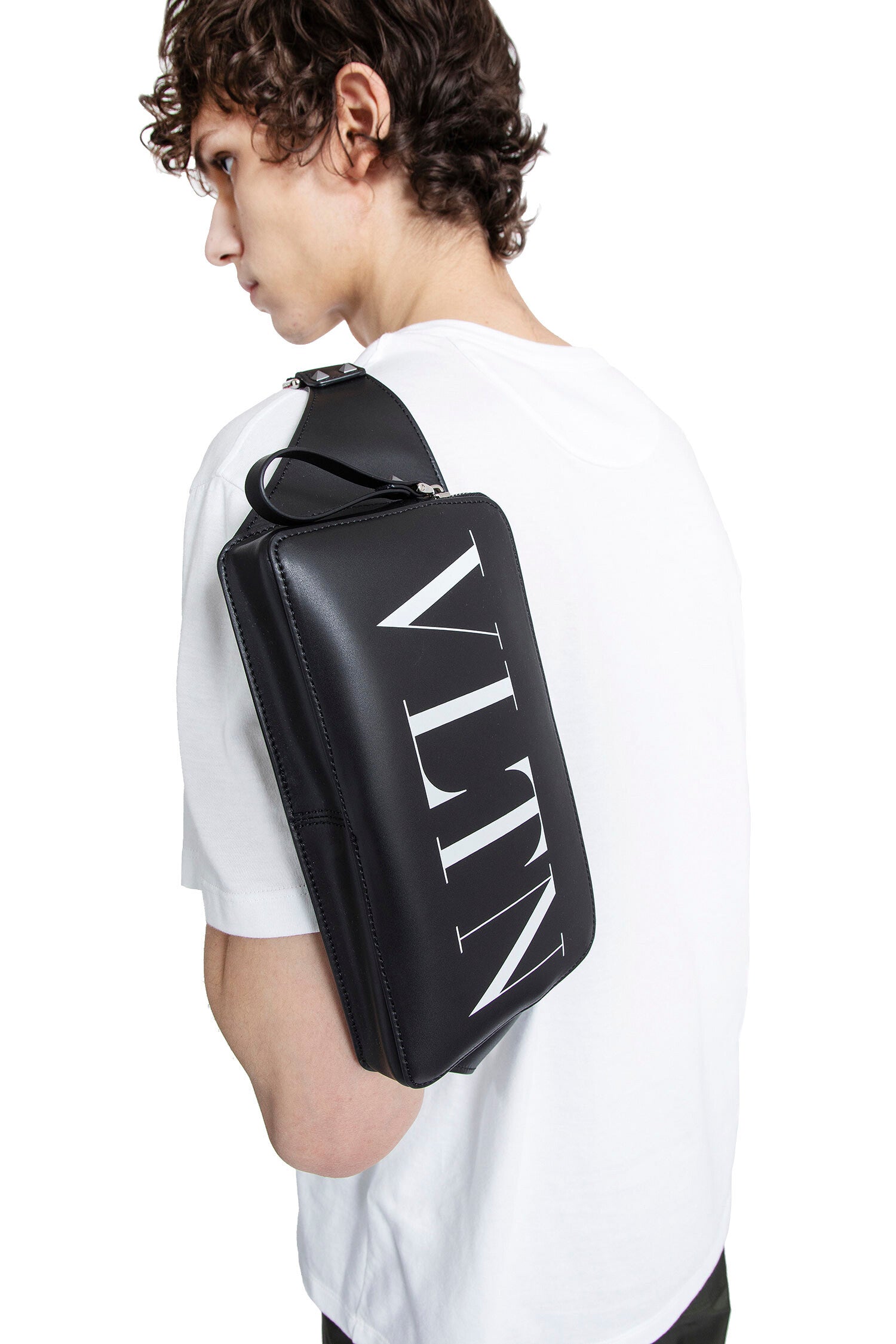 VALENTINO MAN BLACK FANNY PACKS