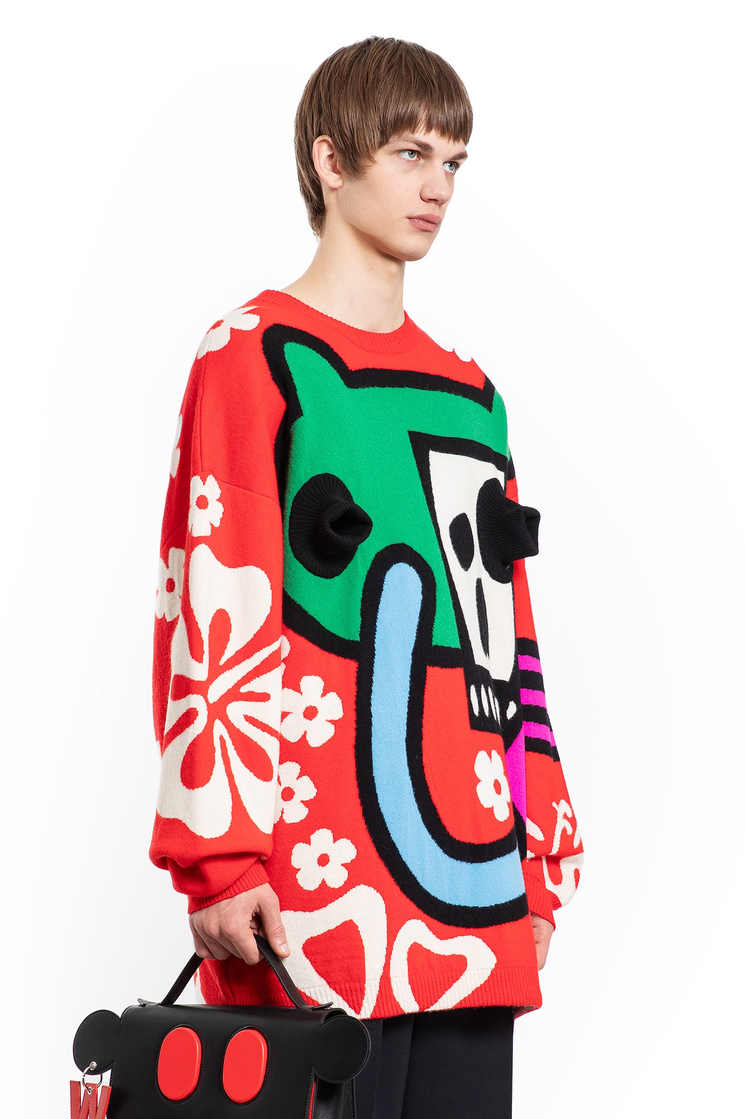 WALTER VAN BEIRENDONCK MAN RED KNITWEAR